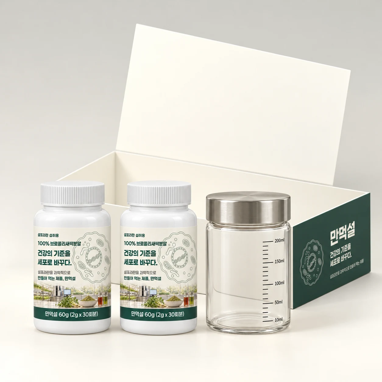 MANMEOKSUL 60g雙罐及耐熱玻璃容器禮盒 photo 3